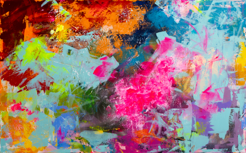 Creativity Experiments: Mixed Media Abstract Painting, Kate Cooke