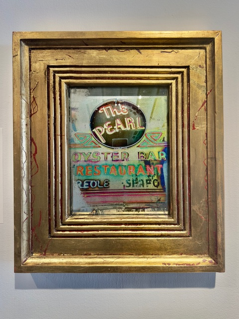 Artwork: The Pearl <p>Reverse print on Mirror, mirror, silver leaf, gold leaf</p> The Pearl