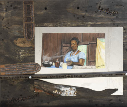 Artwork: Anne Pray for Smoke <p>Mixed Media</p><p>Original: Water color, Pastel Chalk, Wood, and Metal. Resin and cast finish.</p><p>Print: Water Color and Pen Framed </p> Anne Pray for Smoke