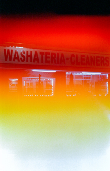 01.07.2021 Light-Leaked Washateria-Cleaners at Night / Main Image