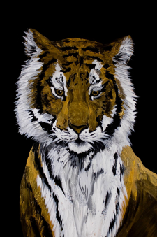 Tiger in Gold Giclee Print / Main Image
