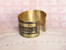 French Quarter (Toulouse St.) Etched Cuff Bracelet - St. Louis View