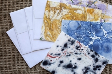 Marbled Note Cards / coal / Main Image