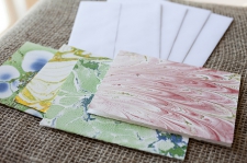 Marbled Note Cards E/ product view