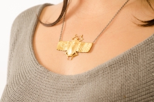 Winged Scarab Necklace / Main Image