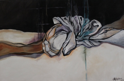 Inseparable, No. 2 (knotted cloth series)