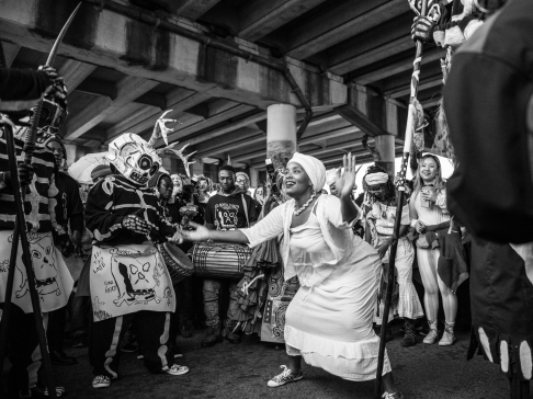 Beneath the Bridge at Dawn, the Spirits Dance