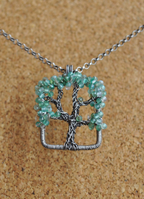 Oak Tree Necklace - Aventurine