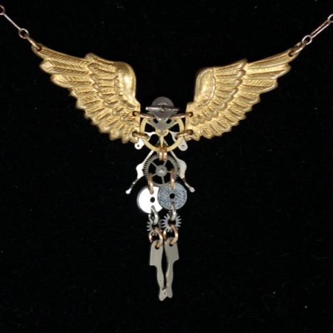 Clockwork Seraphim Necklace