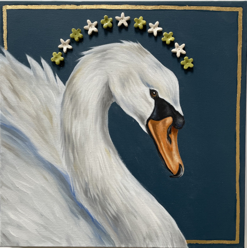 Swimming Swan Icon II