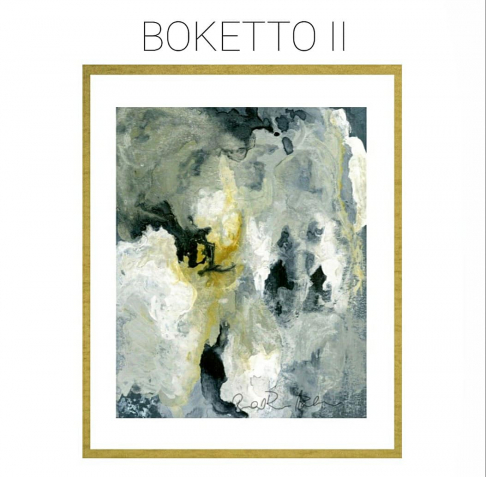 Boketto II - Archival Print of Mixed Media Abstract on Watercolor Paper