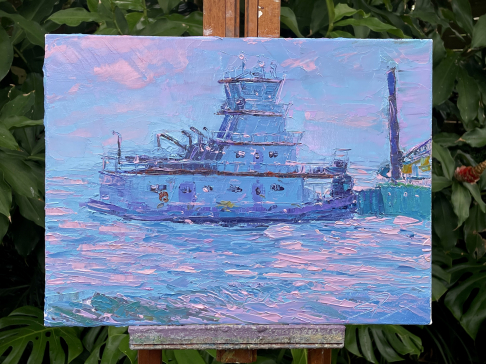 Tensaw at Sunset (Original Oil Painting)