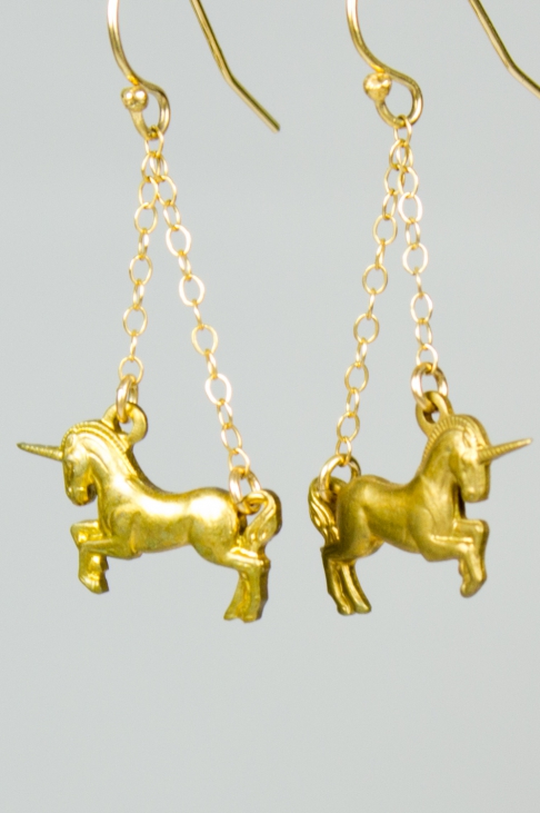 Frolicking Unicorn Earrings