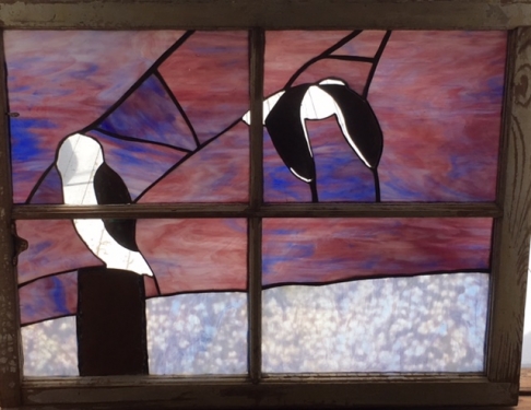 Barn Owl - Stained Glass Window