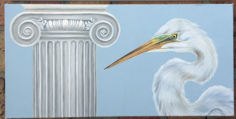 Ionic Great Egret