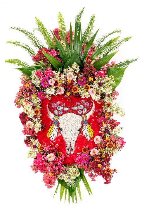 White Buffalo Skull Patch Bouquet