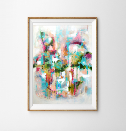 Abstract Giclee Print - Titled 'Candy Crush'