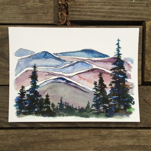 Unpublish Blue Ridge Mountains Print 