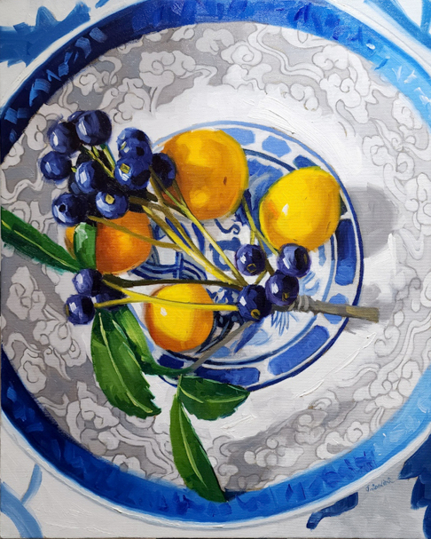 Orange and wild berries
