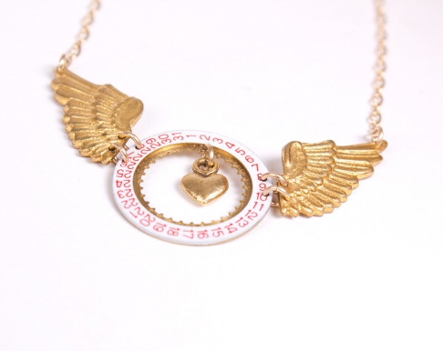 Time Flies Love Necklace