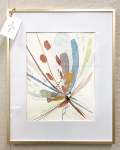 Framed Abstract Watercolor Floral