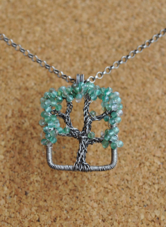 Oak Tree Necklace - Aventurine
