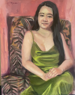 Girl in a Green Dress