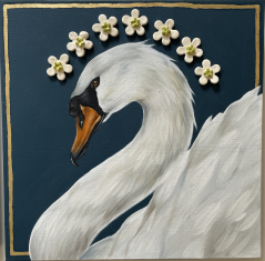 Swimming Swan Icon I
