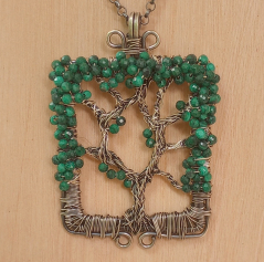 Live Oak Necklace - Malachite