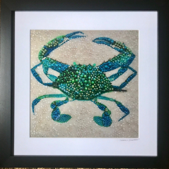 Blue Crab ~ Metallic Lustre Fine Art Print