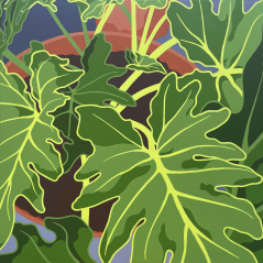 Philodendrons in Terra Cotta #2