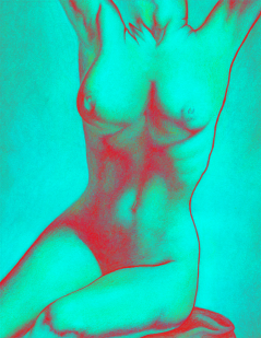 Solarized Nude Fine Art Print