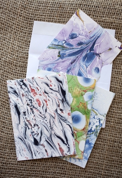 Marbled Note Cards / agate