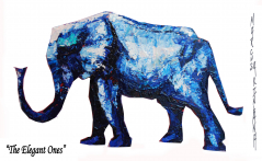 The Elegant Ones - Blue Elephant