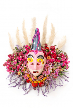 Mardi Gras Clown Mask Bouquet