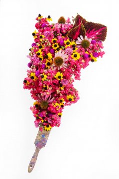 Mardi Gras Brush Bouquet