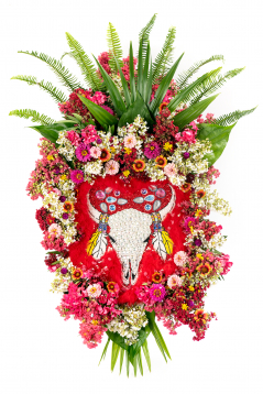 White Buffalo Skull Patch Bouquet