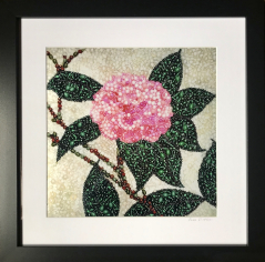 Pink Camellia ~ Metallic Lustre Fine Art Print