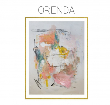 Orenda - Archival Print of Mixed Media Abstract on Watercolor Paper / Main Image