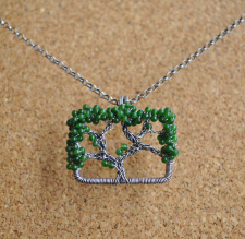 Oak Tree Necklace - Canadian Jade / Main Image