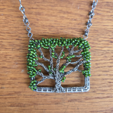 Live Oak Necklace - Chrome Diopside / Main Image