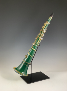 Green and Gold Clarinet - Side View