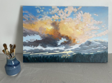 Gold Clouds in situ for scale