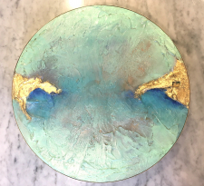 Geode Round - Seaglass Blue Green / Main Image