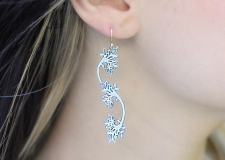 Storyville Earrings in Sterling Silver