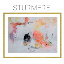 Sturmfrei - Archival Print of Mixed Media Abstract on Watercolor Paper / Main Image