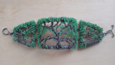Audubon Park Tree of Life - Panoramic Cuff Bracelet / Main Image