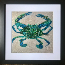 Blue Crab ~ Metallic Lustre Fine Art Print / Main Image