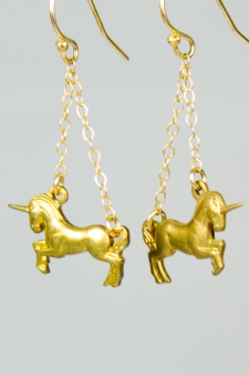 Frolicking Unicorn Earrings / Main Image