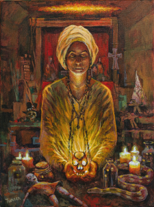 Marie Laveau Casting a Spell / Main Image